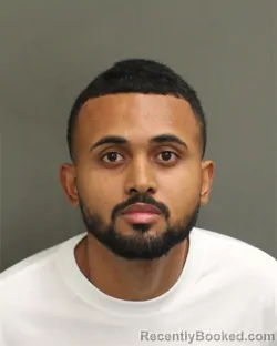Mugshot of Nelson Elias Questellsantiago booked in Orange County, Florida on August 3, 2026