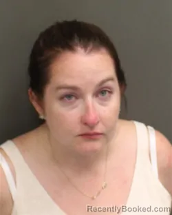 Mugshot of Lucy Grogan booked in Orange County, Florida on August 3, 2026