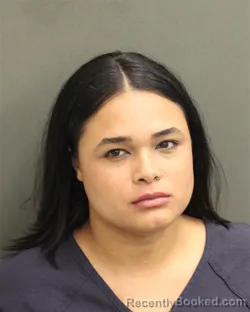 Mugshot of Nachalie Jennisse Cruzmarrero booked in Orange County, Florida on August 3, 2026