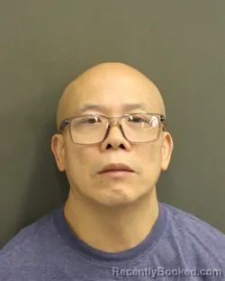 Mugshot of Cheng Jian Lin booked in Orange County, Florida on August 3, 2026