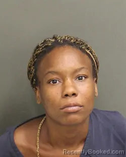 Mugshot of Shanpella Tyese Harris booked in Orange County, Florida on August 4, 2026
