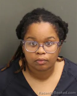 Mugshot of Diamond Alexis Green booked in Orange County, Florida on August 4, 2026