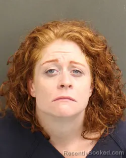 Mugshot of Rachel Danielle Dellinger booked in Orange County, Florida on August 4, 2026