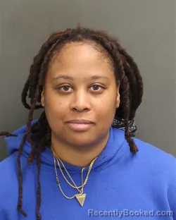 Mugshot of Chadernee Nicole Bridges booked in Orange County, Florida on August 5, 2026