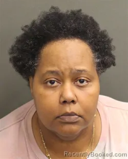 Mugshot of Jacqueline Yvonne Hall booked in Orange County, Florida on August 5, 2026