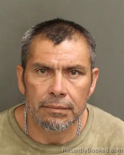 Mugshot of Martin Rojas Diaz booked in Orange County, Florida on August 5, 2026