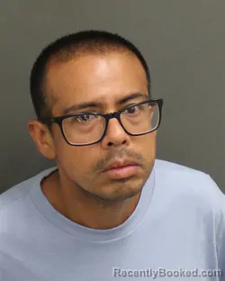 Mugshot of Miguel Alfredo Zamora booked in Orange County, Florida on August 6, 2026