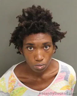 Mugshot of Shemirah Cheyenne Landrum booked in Orange County, Florida on August 6, 2026