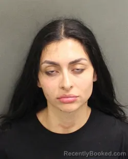 Mugshot of Colette Angelique Saliba booked in Orange County, Florida on August 6, 2026