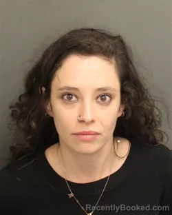 Mugshot of Katrina Meaghan Ferreira booked in Orange County, Florida on August 6, 2026