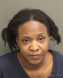 Mugshot of Shoundra Renee Shaw booked in Orange County, Florida on August 6, 2026