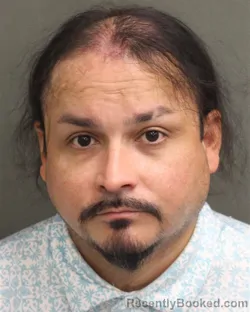 Mugshot of Cristian David Piedrahitacortes booked in Orange County, Florida on August 6, 2026