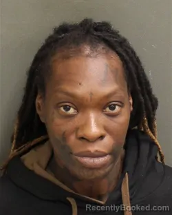 Mugshot of Karnesha Vernice Harris booked in Orange County, Florida on August 6, 2026