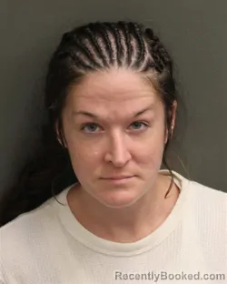 Mugshot of Elyssa Angerame booked in Orange County, Florida on August 6, 2026