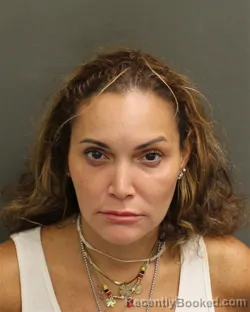 Mugshot of Yessica Leomarys Anez booked in Orange County, Florida on August 6, 2026
