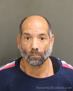 Mugshot of Hector Luis Rosalopez booked in Orange County, Florida on August 6, 2026