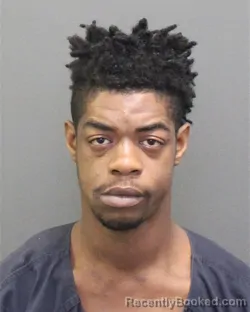 Mugshot of Quanterrius Torreal Roberts booked in Orange County, Florida on August 7, 2026