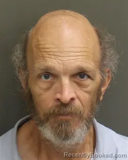 Mugshot of Robert George Hartmann booked in Orange County, Florida on August 7, 2026