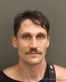 Mugshot of Robert Cody Macdade booked in Orange County, Florida on August 8, 2026