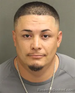 Mugshot of Jesus Adalberto Moralescervantes booked in Orange County, Florida on August 8, 2026
