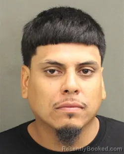 Mugshot of Yoshimar Alexy Vallejomarroquin booked in Orange County, Florida on August 9, 2026