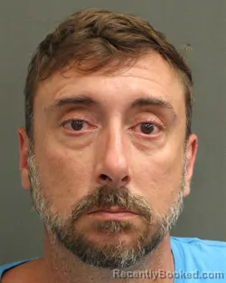 Mugshot of Jeremy Semanisin booked in Orange County, Florida on August 9, 2026