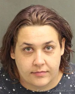 Mugshot of Danielle Marie Dakota Zilinski booked in Orange County, Florida on August 9, 2026