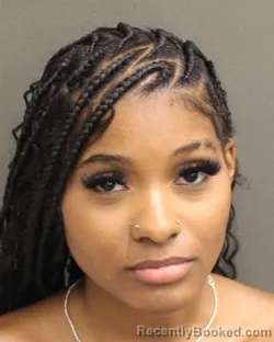 Mugshot of Paris Bree Destine booked in Orange County, Florida on August 9, 2026