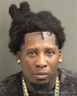 Mugshot of Jaquan Darrail Carey booked in Orange County, Florida on August 9, 2026