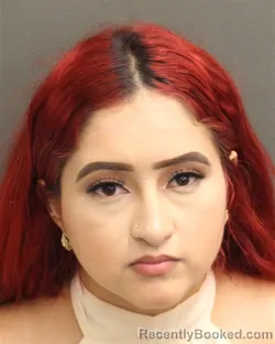 Mugshot of Joseline Abigail Arguetapaniagua booked in Orange County, Florida on August 9, 2026