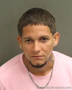 Mugshot of Gabriel Lopezmalave booked in Orange County, Florida on August 9, 2026