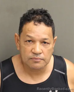 Mugshot of Lazaro Alberto Sanchez booked in Orange County, Florida on August 9, 2026