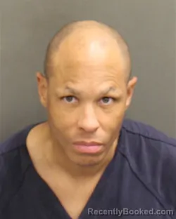 Mugshot of Corey Eugene Hall booked in Orange County, Florida on August 9, 2026