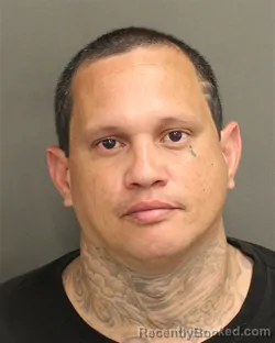 Mugshot of Ricardo Luis Acevedoboria booked in Orange County, Florida on August 10, 2026