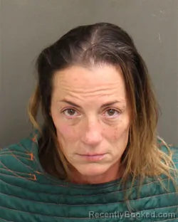 Mugshot of Sabrina Bennett Schindler booked in Orange County, Florida on August 10, 2026