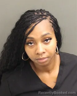 Mugshot of Daveen Denise Brownholder booked in Orange County, Florida on August 10, 2026