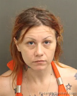 Mugshot of Chelsea Lynn Pinero booked in Orange County, Florida on August 10, 2026