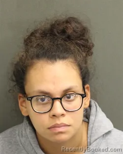 Mugshot of Stephanie Nicole Moralessantiago booked in Orange County, Florida on August 10, 2026