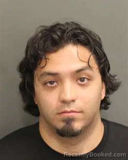Mugshot of Francisco Vega booked in Orange County, Florida on August 10, 2026