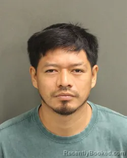 Mugshot of Denmer Aguilarorozco booked in Orange County, Florida on August 11, 2026