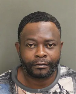 Mugshot of Kent Carvette Coleman booked in Orange County, Florida on August 11, 2026