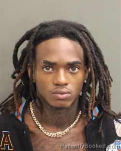 Mugshot of Justin D Jr Davis booked in Orange County, Florida on August 11, 2026