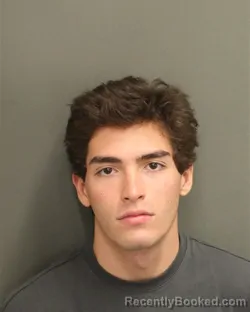 Mugshot of Nicholas Codicasa Monteiro booked in Orange County, Florida on August 11, 2026