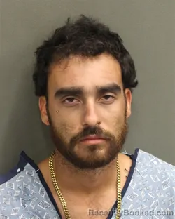 Mugshot of Raul Lionel Vazquez booked in Orange County, Florida on August 11, 2026