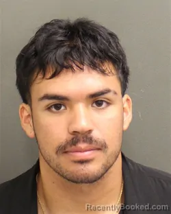 Mugshot of Francisco Javier Salado booked in Orange County, Florida on August 12, 2026