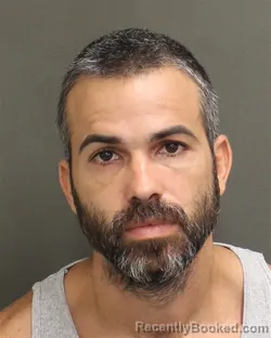 Mugshot of Javier Pedro Alonsoramos booked in Orange County, Florida on August 12, 2026