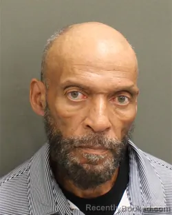 Mugshot of Leroy George Hubbard booked in Orange County, Florida on August 12, 2026