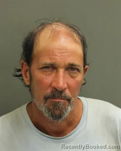 Mugshot of James Donald Cradduck booked in Orange County, Florida on August 13, 2026