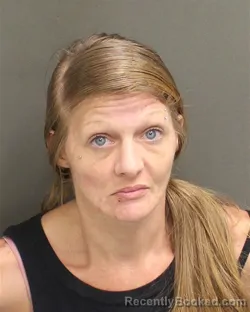 Mugshot of Brooke Renee Sharer booked in Orange County, Florida on August 13, 2026