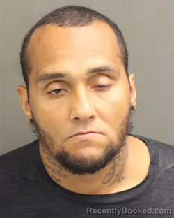 Mugshot of Hernan Campos Fernandez booked in Orange County, Florida on August 13, 2026